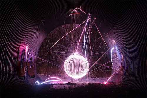 Paint with Light Photo by tcb The photographer can then gently trigger 