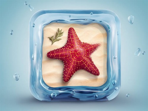 3D Starfish Icon