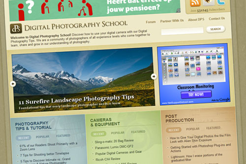 Compare photography sites