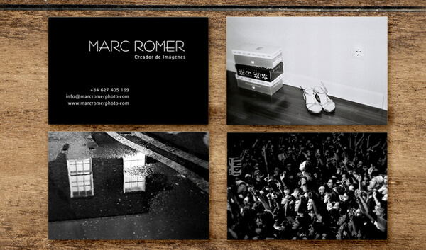 marc romer photography business card