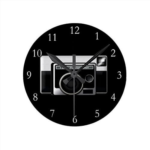 retro film camera clock
