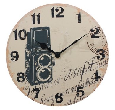 vintage round clock