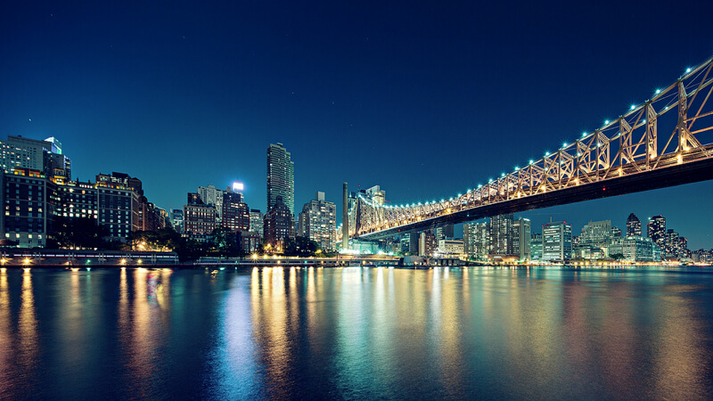 cityscape New York at night
