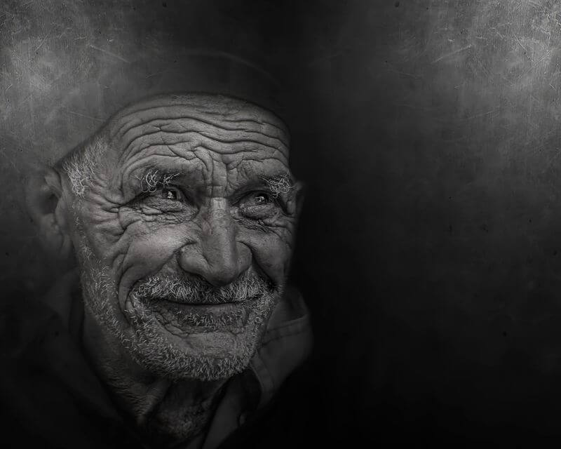 smiling old man