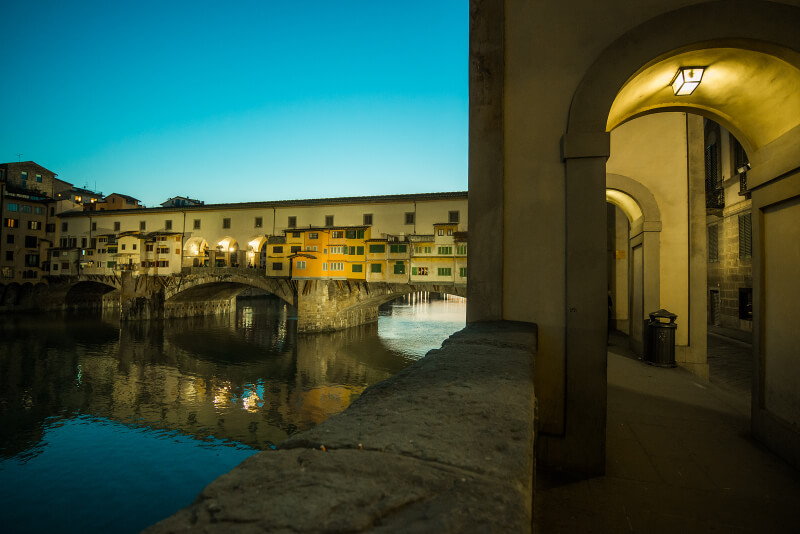 Ponte Vecchio, Florence in the evening