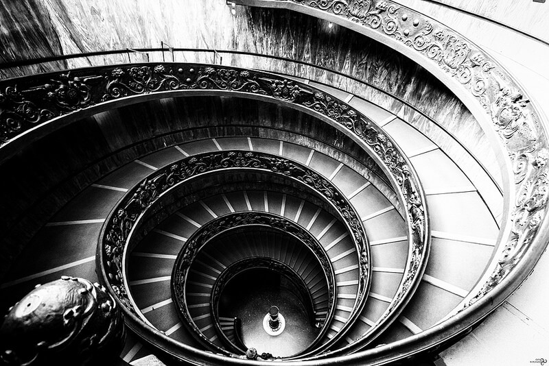 escada em espiral