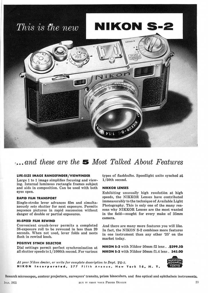 The New Nikon S-2 1955
