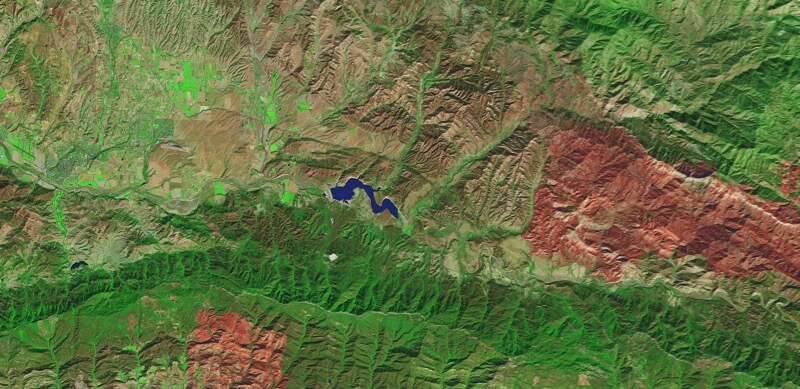 Lake Cachuma, Southern California Drought after