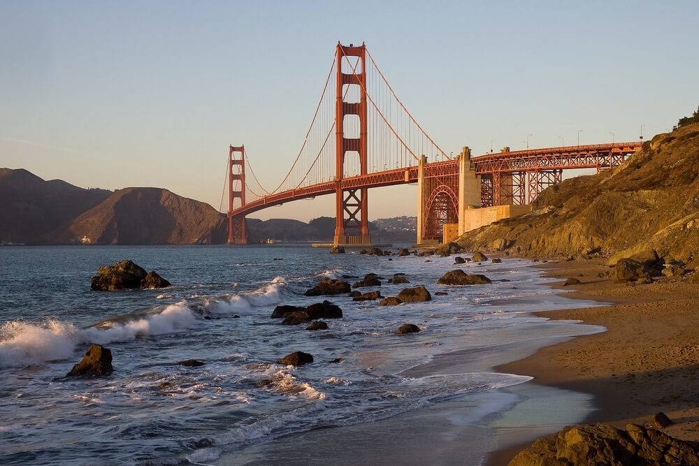 Jim Trodel - Golden Gate Bridge from Baker Beach, San Francisco, California