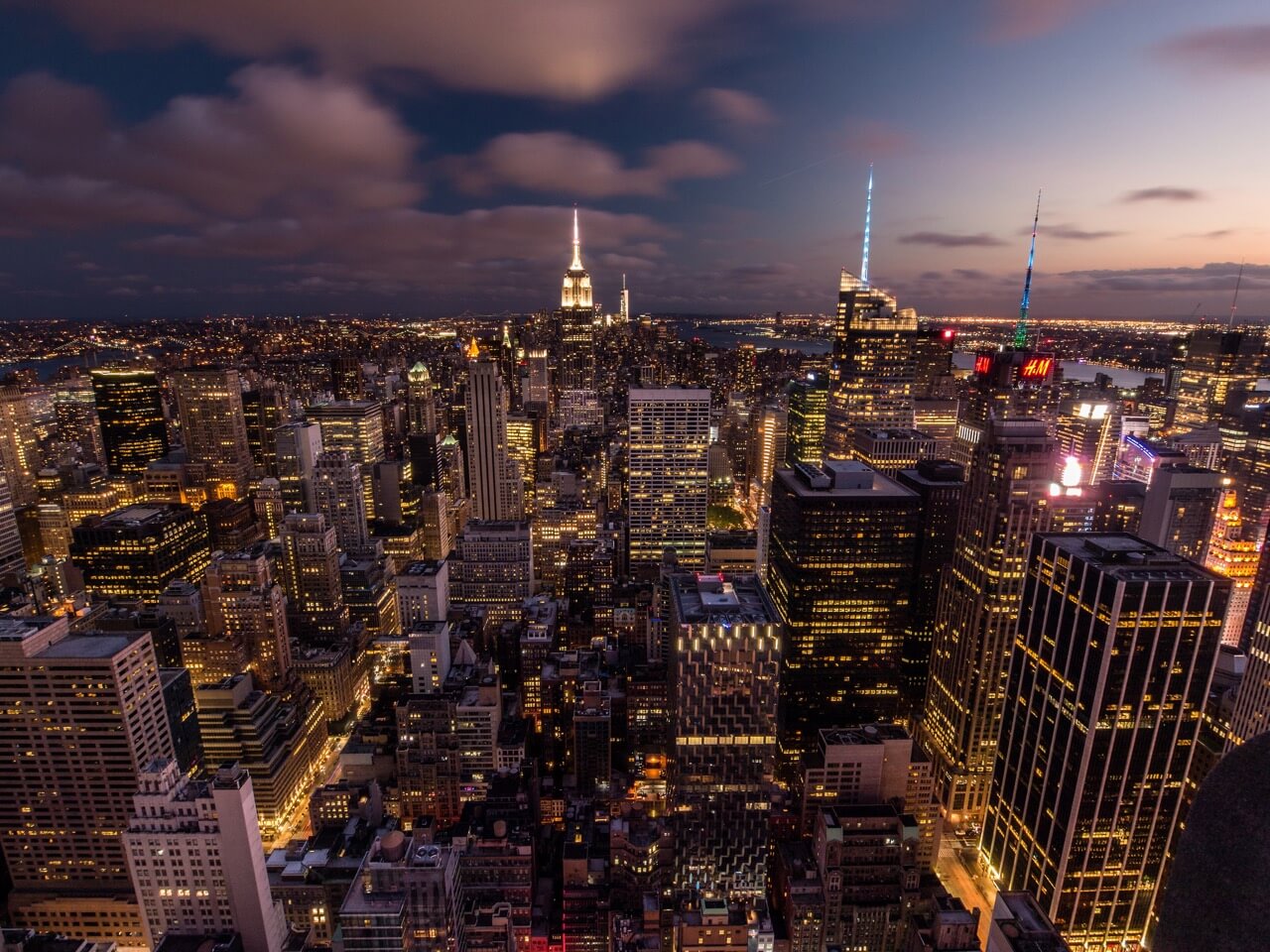 Frank Wittig - NYC: Sunset from the top of the Rockefeller Center