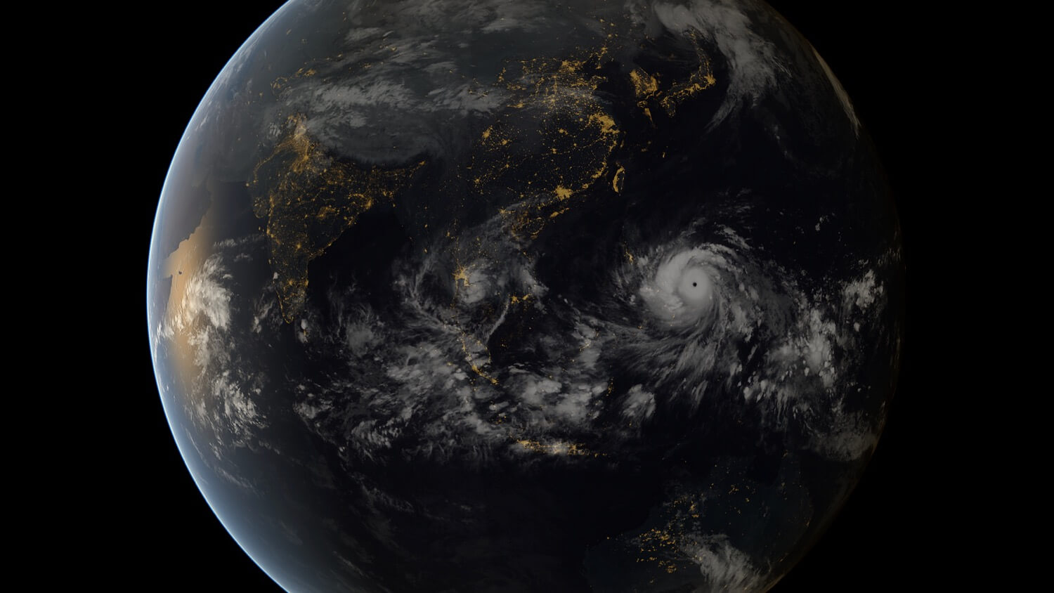 Typhoon Haiyan from space
