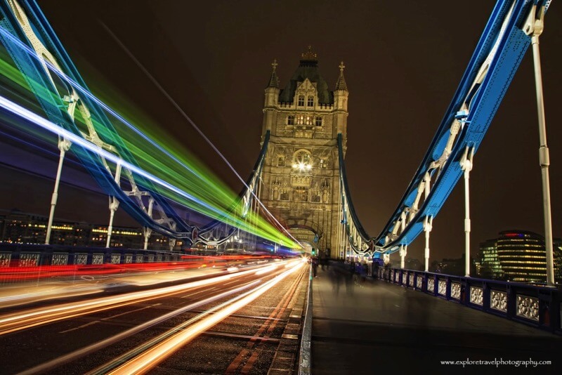 Giovanna Tucker - London Tower Bridge Light Trails