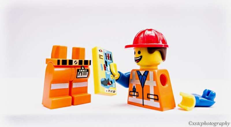 Lego construction worker