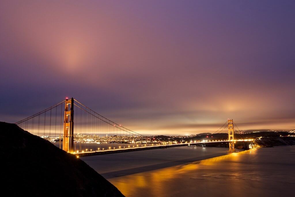 ilirjan rrumbullaku - Golden Gate Bridge After Dark