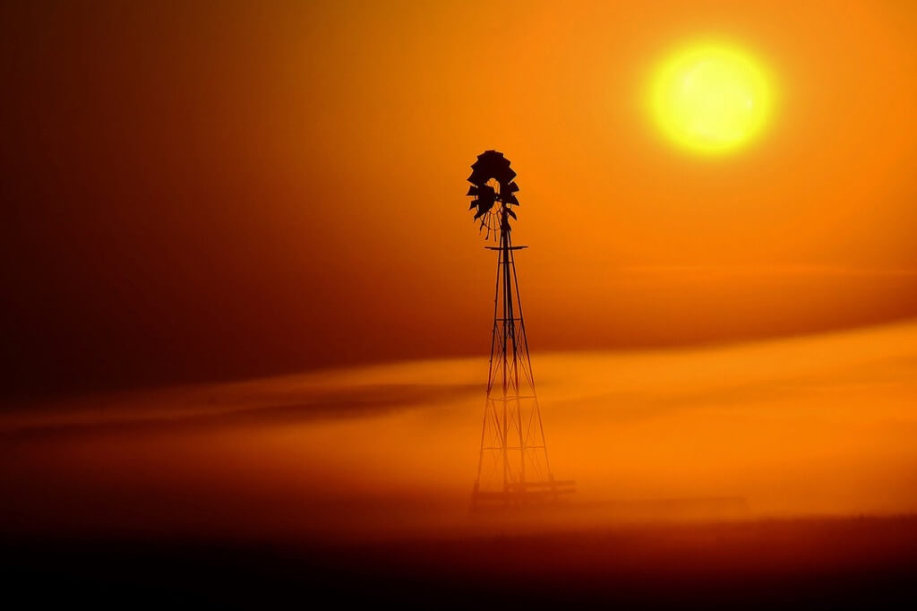 Tim Vrtiska - Windmill In Morning Fog