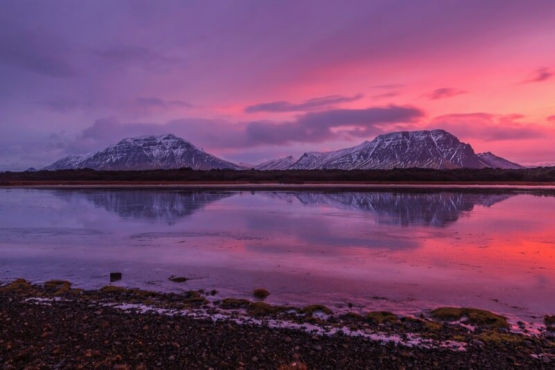 PRADEEP RAJA K - Twin mountain Iceland Sunrise