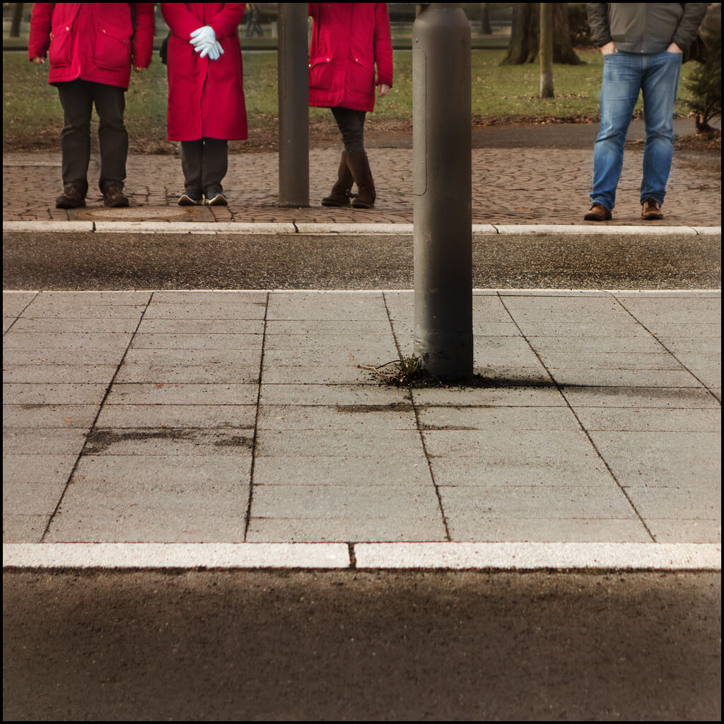 Ansgar Trimborn - red coats bus stop