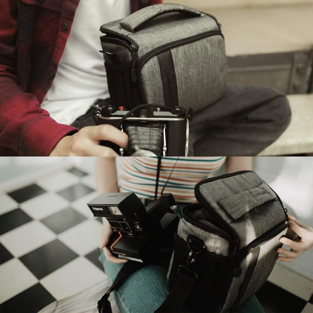 BAGSMART Compact Camera Shoulder Bag