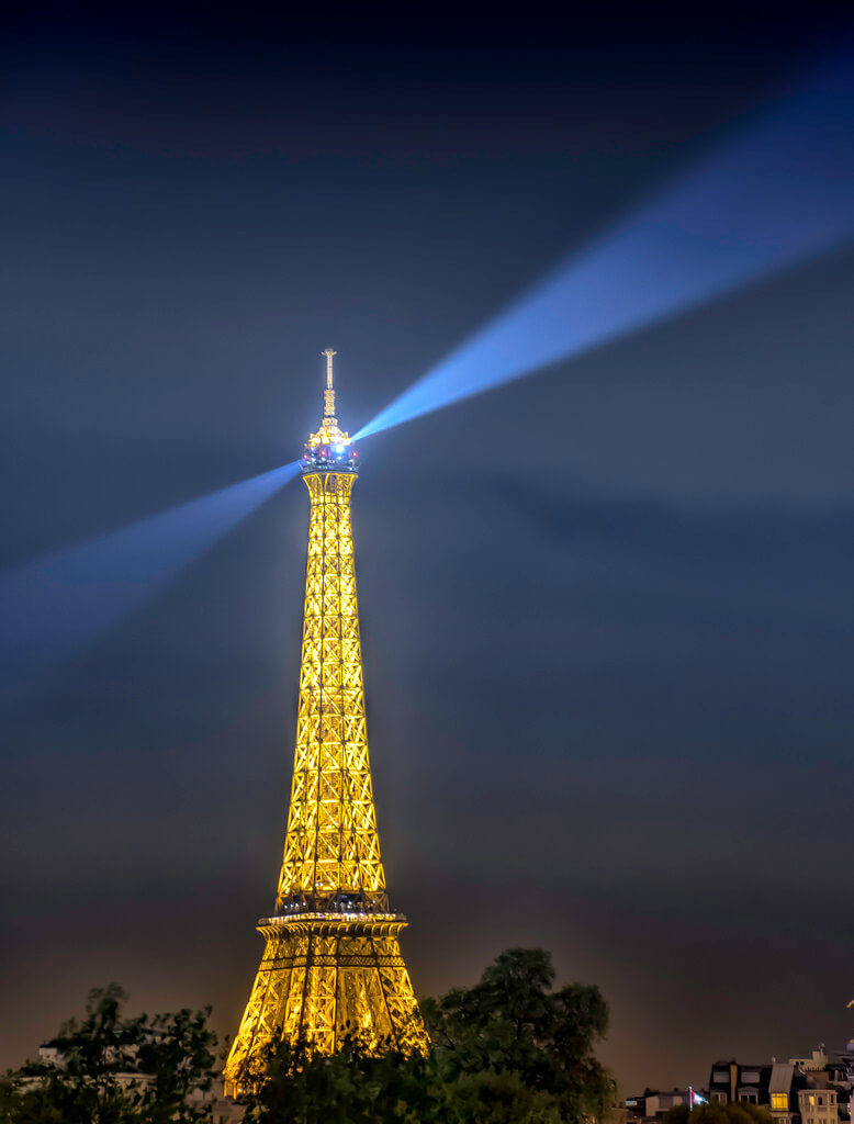 Charles Patrick Ewing - Eiffel Tower at Midnight