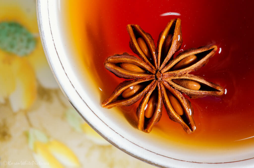 Karen White - rooibos chai tea with star anise