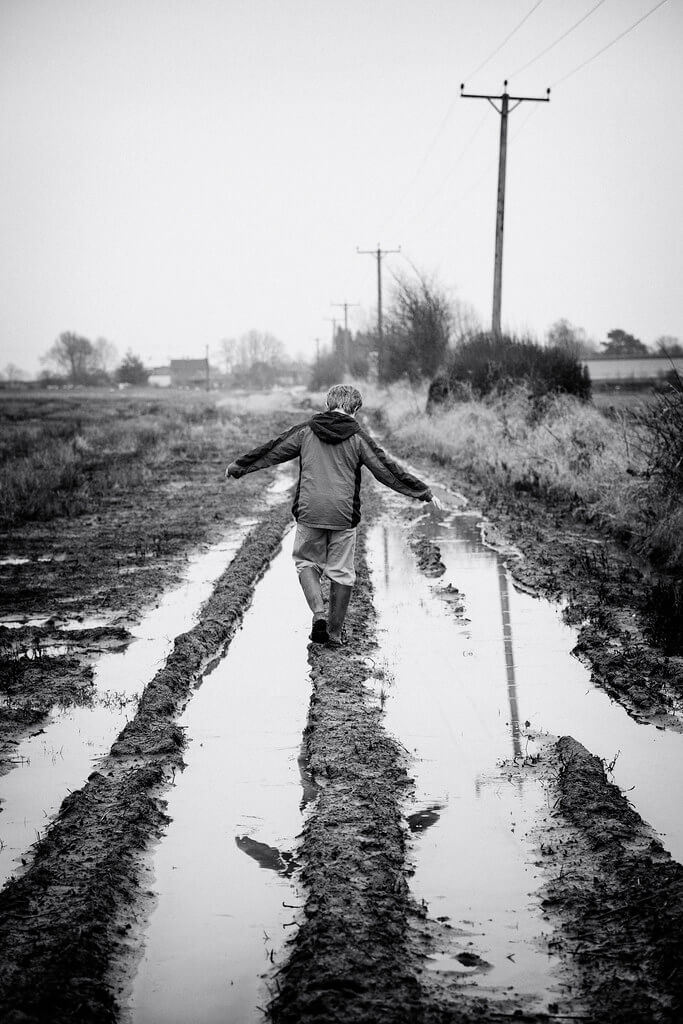 James Drury - boy in rain boots