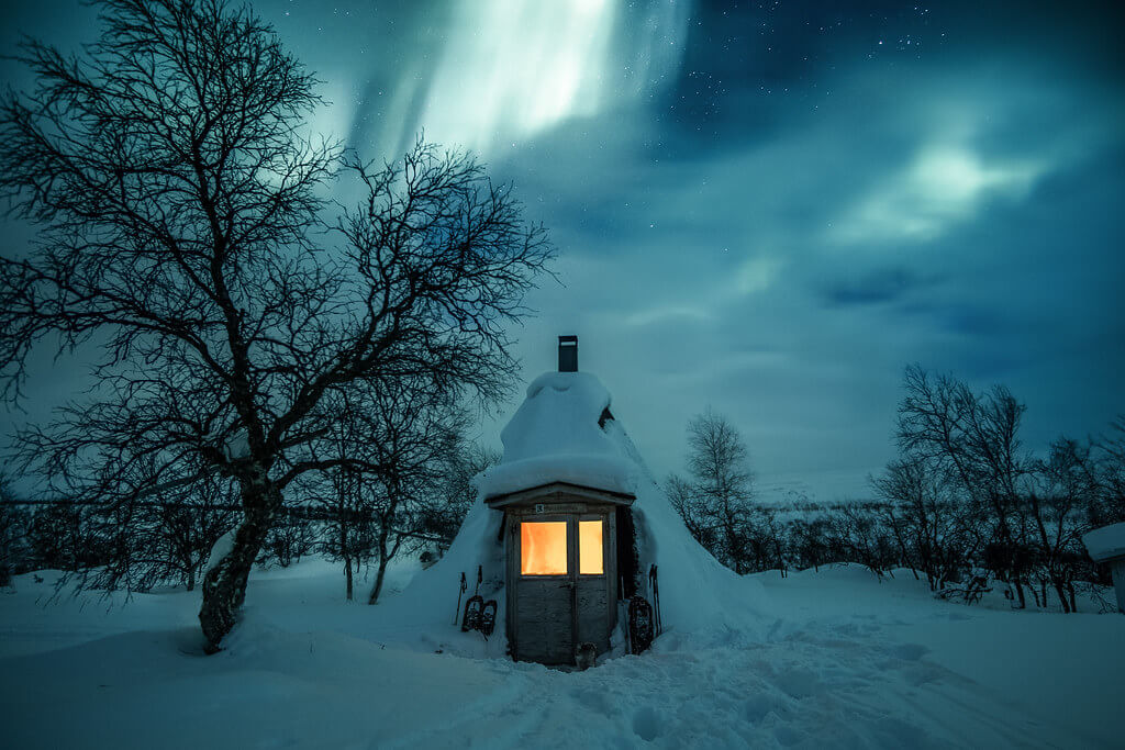 Hille Thomasson - winter night Finland