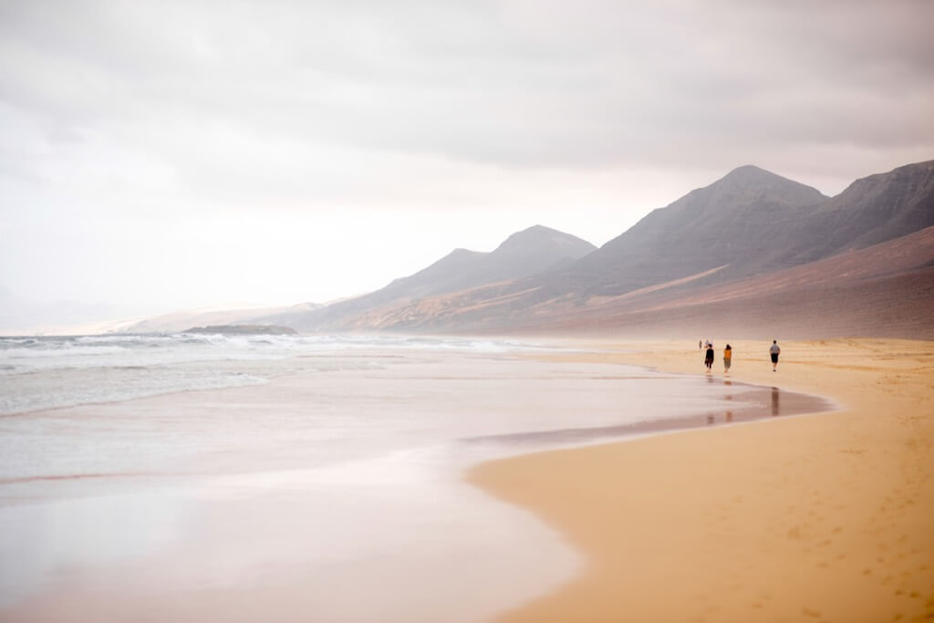 Cofete beach on Fuerteventura island in Spain