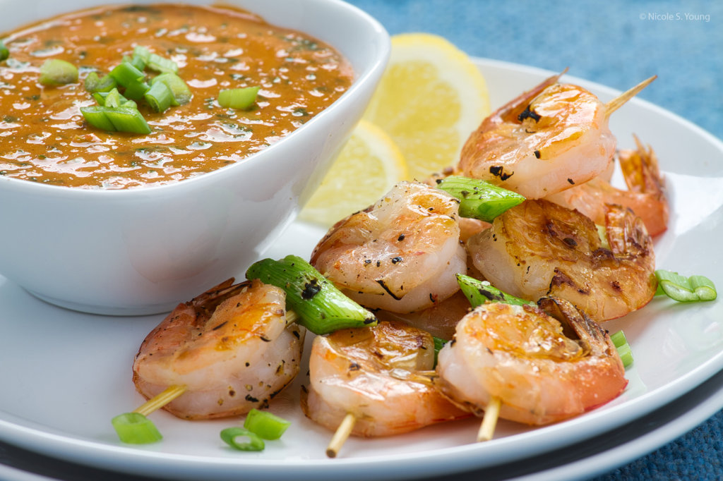 food photography tips for shrimp after