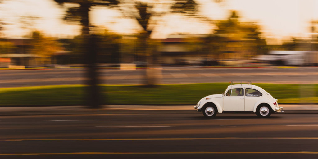 motion blur photography with moving car