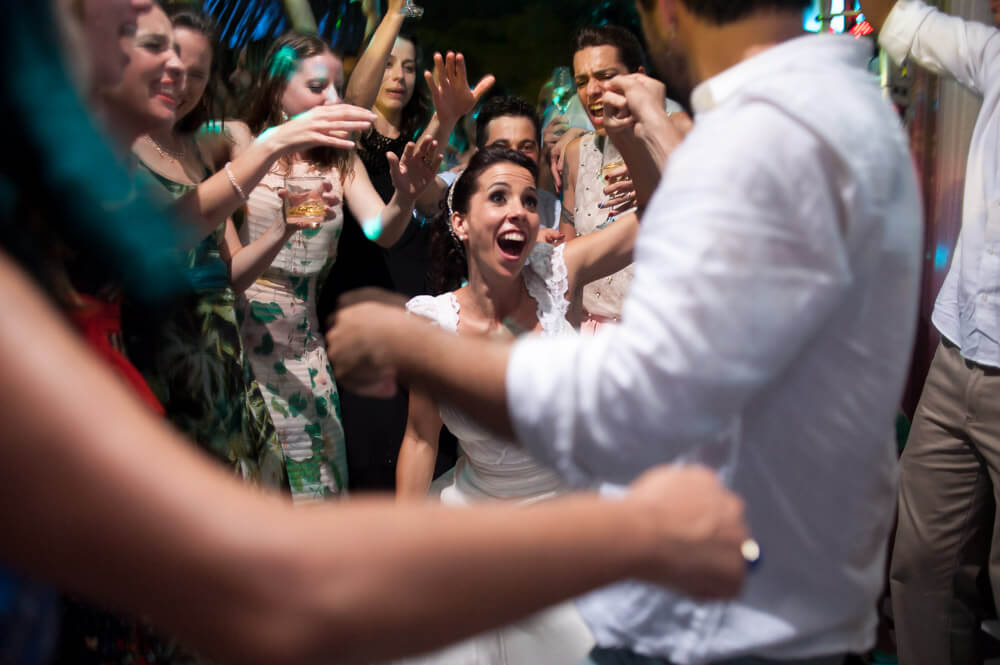 Wedding dancefloor using bounced flash